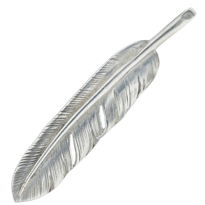 ゴローズ★SV フェザー 大　左向き SVフェザー 大 左向き ※使用感あり 【取扱：原宿シルバー店