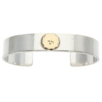 ゴローズ　全金フェザー付き平打ちブレス　バングル　Msize imgrc0070641241.jpg