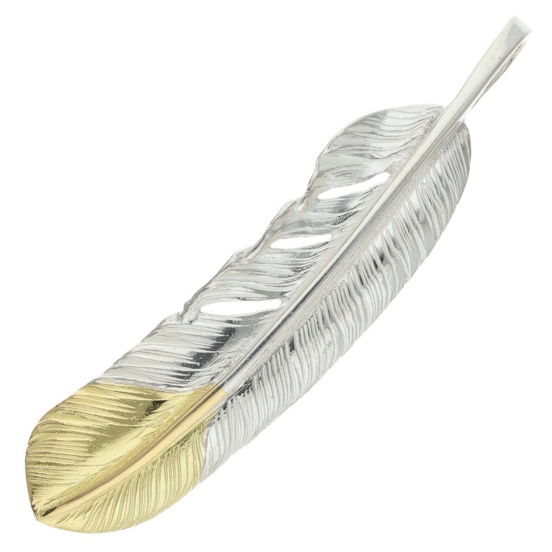 超美品】先金特大フェザー 右向き 9.33g 【取扱：原宿シルバー