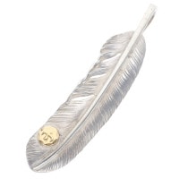 goro's ゴローズ 特大プレーンフェザー SV シルバー 特大フェザー goro´s ゴローズ 特大プレーンフェザー SV シルバー 右向き