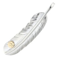 goro's ゴローズ 特大プレーンフェザー SV シルバー 特大フェザー goro's(ゴローズ) 【現行】SVプレーン特大フェザー 右向き