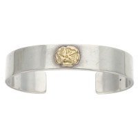 飛加藤真贋保証goro's 平打ちブレスM バングル SV/k18中古鑑定 飛加藤様専用真贋保証goro's 平打ちブレスM バングル SV/k18中古