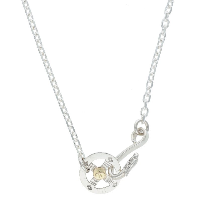 ホイール付き細角チェーン ※使用感あり 【取扱：原宿シルバー店