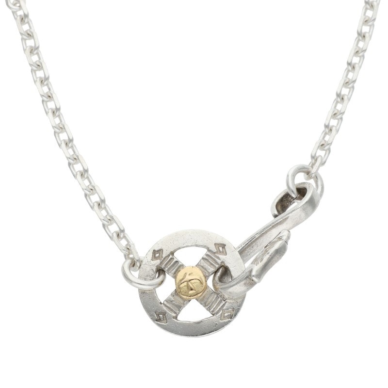 ホイール付き細角チェーン ※使用感あり 【取扱：原宿シルバー店