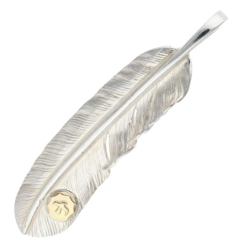 12/20新入荷セール23時まで】メタル付き特大フェザー 左向き 【取扱