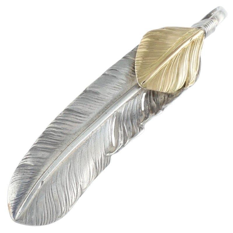 オールド　特大フェザー左巻き　美品　最終値下げ‼️ 上金特大フェザー 左向き※使用感あり 【取扱：原宿シルバー店