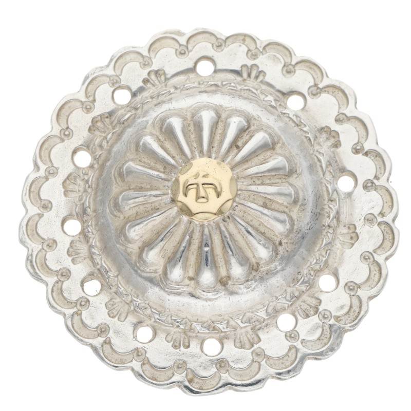 1/11新入荷セール23時まで】現行 GB-14/金メタル付きフラワーコンチョ