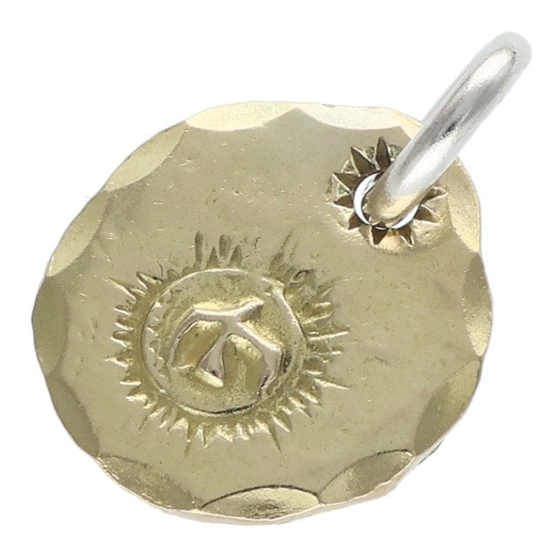 シルバー ゴールド 太陽モチーフペンダント タタキ1992年　ゴローズ風　中古品 シルバー ゴールド 太陽モチーフペンダント タタキ1992年 ゴローズ風