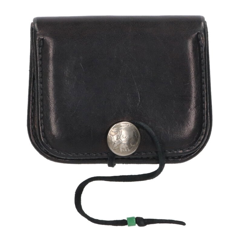 売り切り　美品　ゴローズ　小銭入れ　黒 1/25新入荷セール23時まで】角型小銭入れ 黒 【取扱：原宿シルバー店