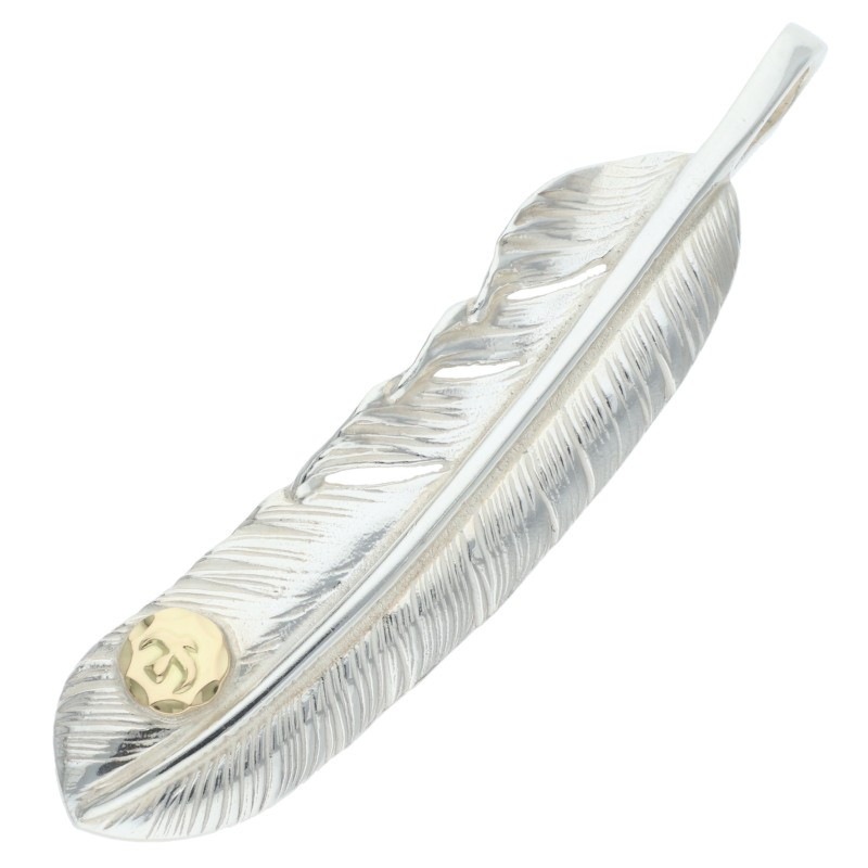 3/7新入荷セール23時まで】メタル付き特大フェザー 右向き 【取扱