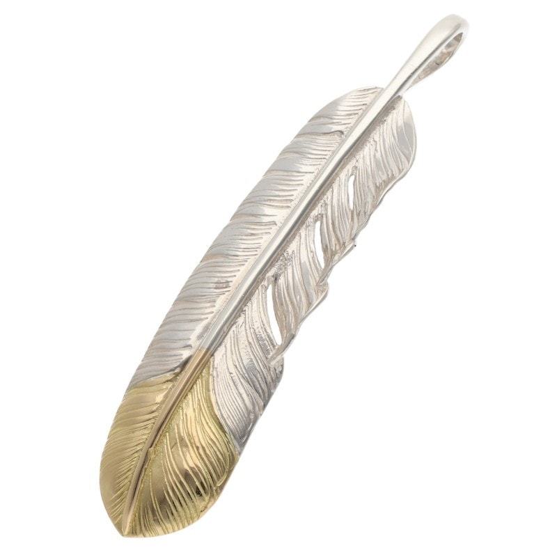 【スシゴロー】☆SILVER DOLLER☆K18先金特大フェザーセット 先金特大フェザー 左向き 【取扱：原宿シルバー店】 | すべての商品