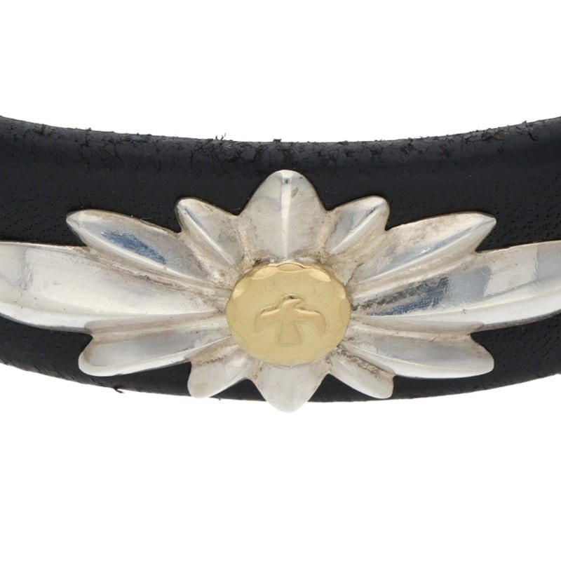 金メタルGC-24付きレザーブレス【取扱：原宿シルバー店】 | すべての