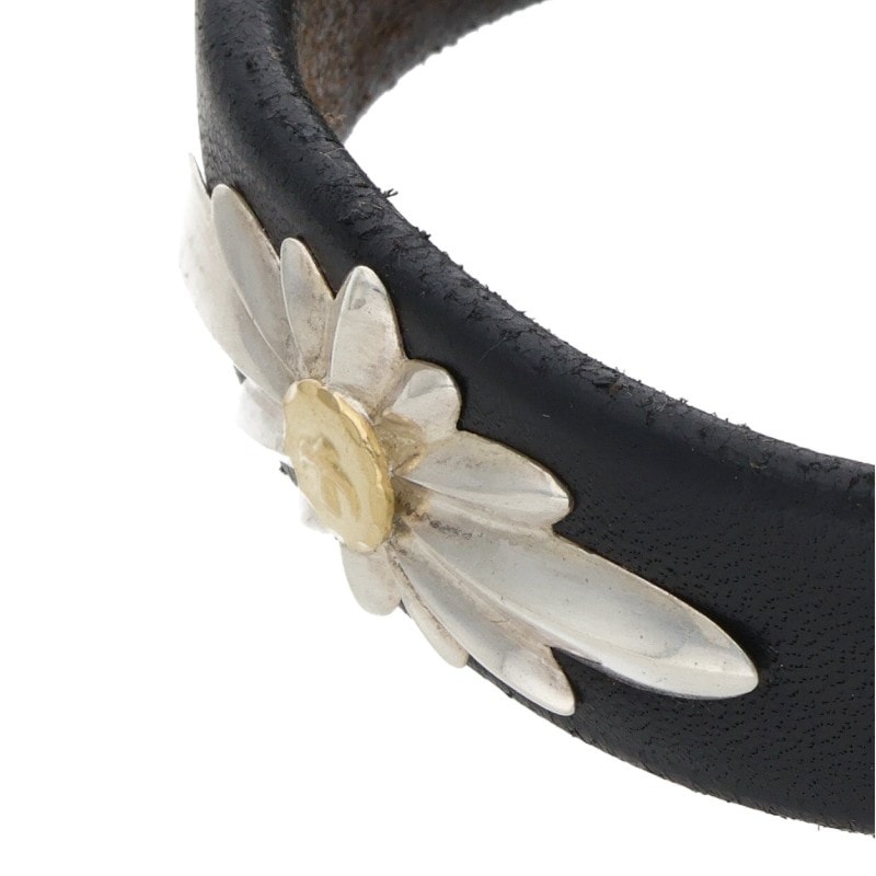 金メタルGC-24付きレザーブレス【取扱：原宿シルバー店】 | すべての