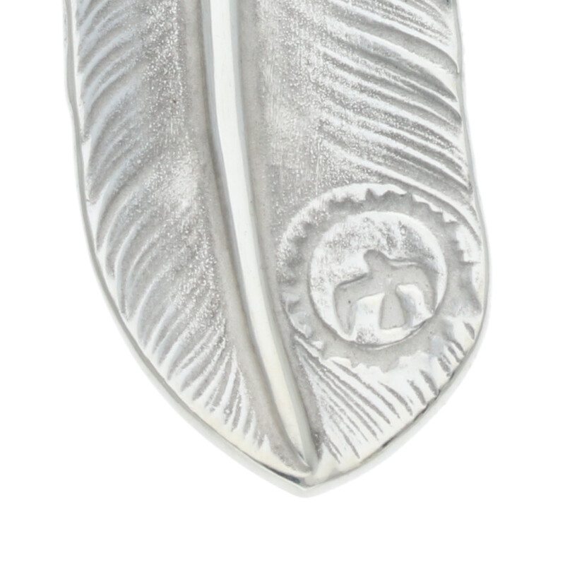 【silver925＋右】　プレーン特大フェザー　新品未使用 プレーン特大フェザー 右向き 【取扱：原宿シルバー店