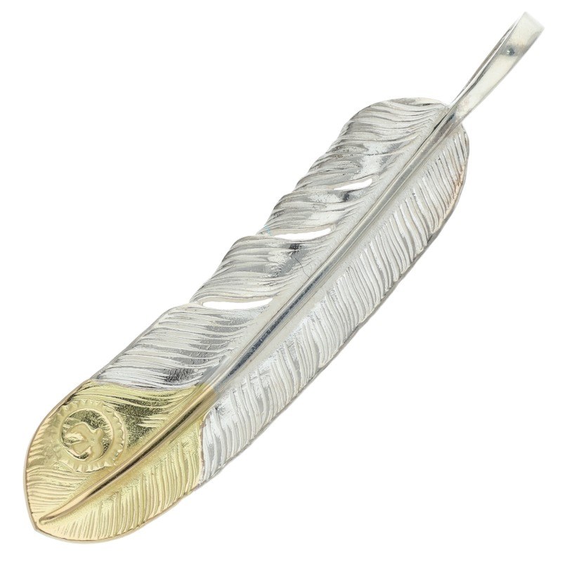 ゴローズ　フェザー 超美品】先金特大フェザー 左向き 8.90g 【取扱：原宿シルバー店