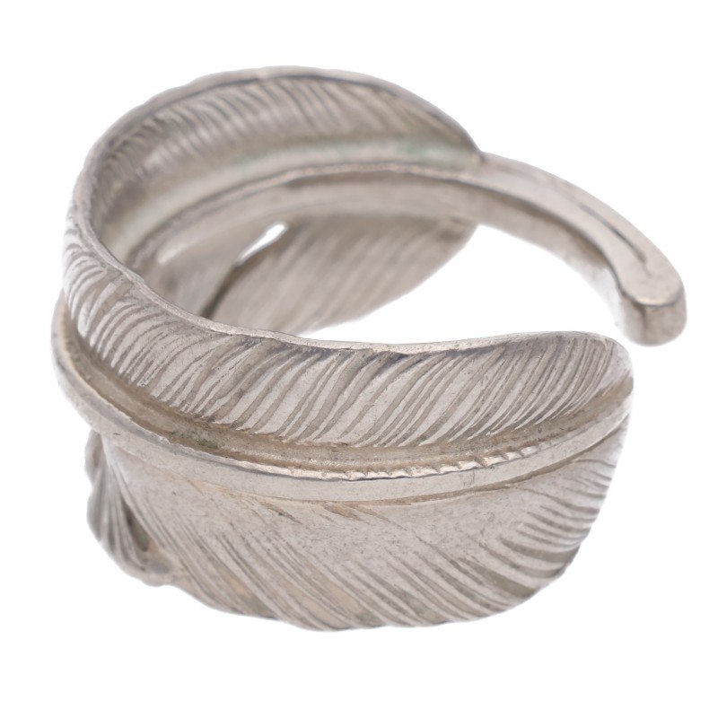 値下げ！ゴローズ特大フェザーリング調整可能/シルバー プレーン特大フェザーリング 〈23号〉【取扱：原宿シルバー店