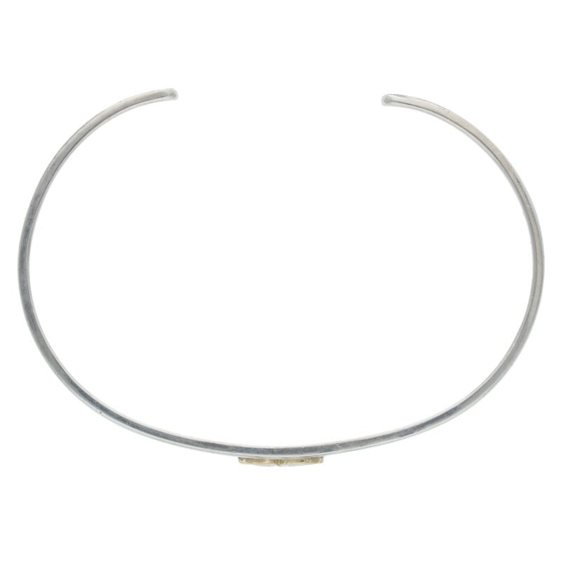 ローズ付き平打ちブレス L 【取扱：原宿シルバー店】 | すべての商品