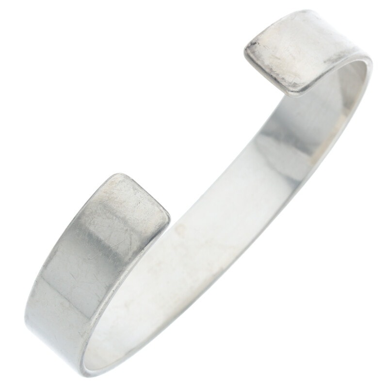 ローズ付き平打ちブレス L 【取扱：原宿シルバー店】 | すべての商品