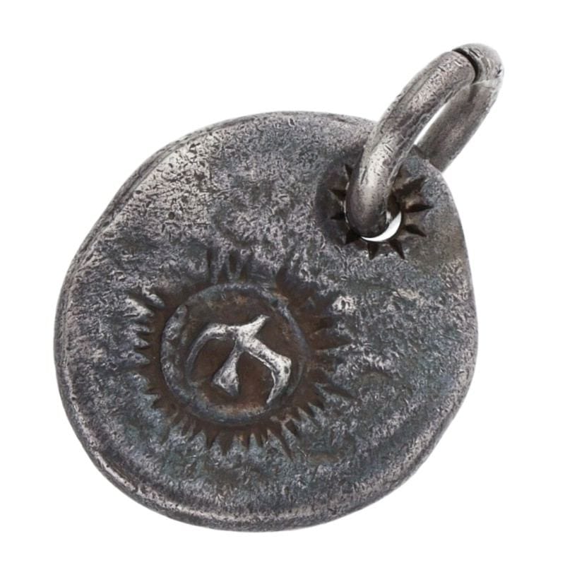 オールドSV太陽メタル 大 ※使用感あり【取扱：原宿シルバー店