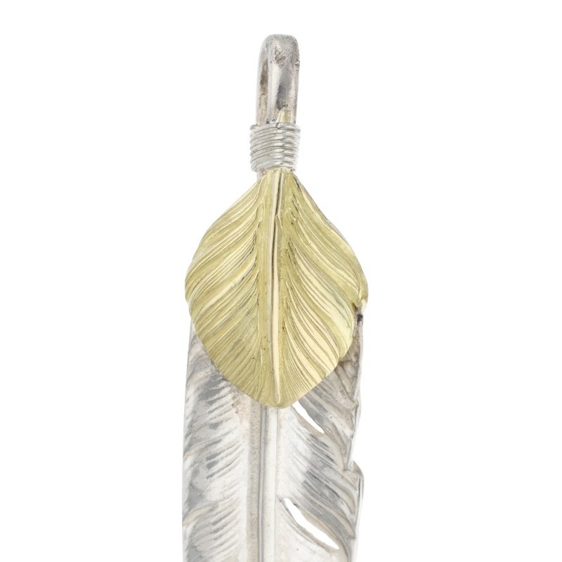 オールド上金特大フェザー 左向き 広げなし 【取扱：原宿シルバー店