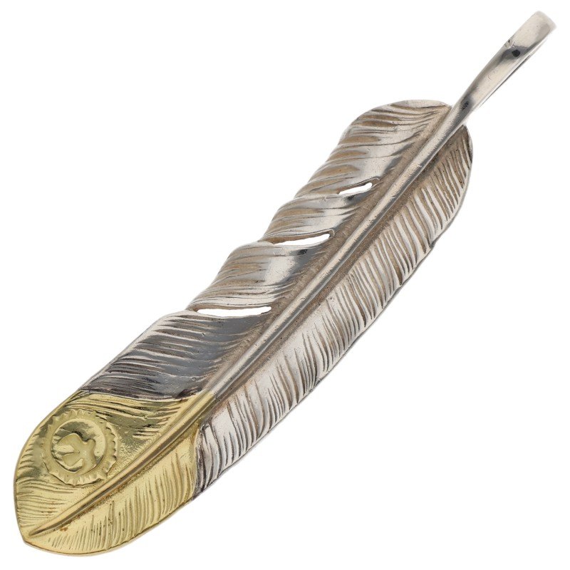 ゴローズ　上銀特大フェザー　左向き　ギャランティーあり ゴローズ 上銀特大フェザー 左向き ギャランティーあり 上銀特大