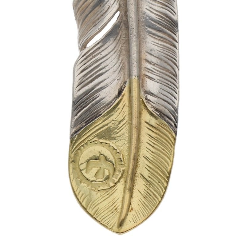 d*9様 ゴローズ　金ハートフルフェザー左向き 先金特大フェザー 右向き 9.08g 【取扱：名古屋大須店