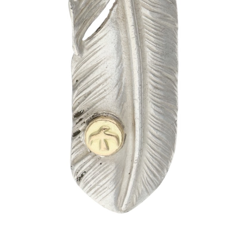 ゴローズ　現行銀爪金メタルフェザー右 SALE】金爪メタル付き特大フェザーイボメタル 右向き 【取扱