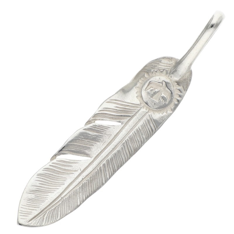 最終値下げ！！ ゴローズ　シルバーフェザー大左右 10/22新入荷セール23時まで】SVフェザー 大 左向き 【取扱：原宿