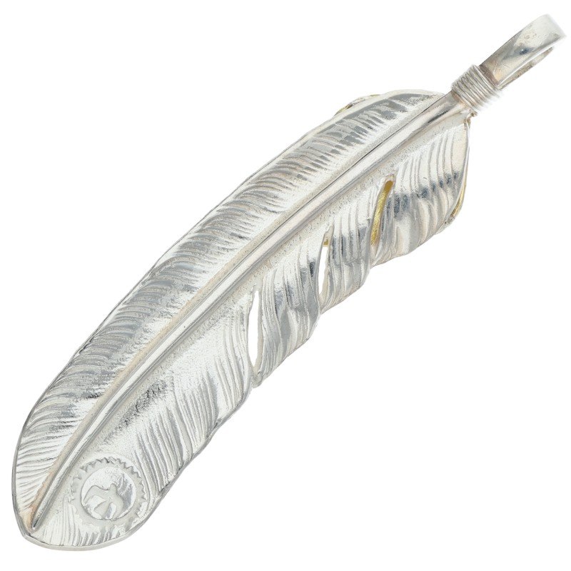 ゴローズ シルバーコンビフェザー大 上金特大フェザー 右向き 【取扱：原宿シルバー店】 | すべての