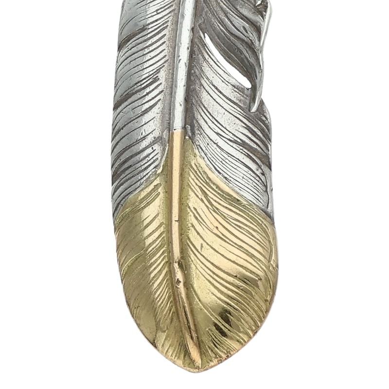 ゴロクロ　先金特大フェザー　左向き オールド先金特大フェザー 左向き 9.45g ※バチカン部に傷、使用感あり