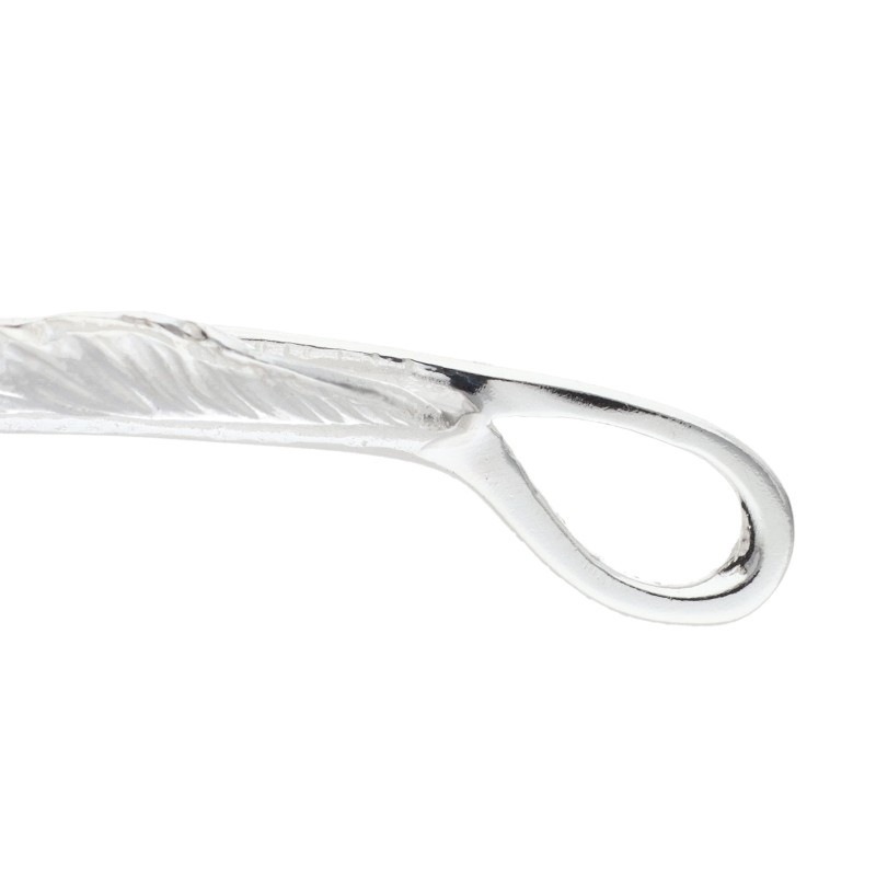 2/26新入荷セール23時まで】【新品】メタル付き特大フェザー 左向き