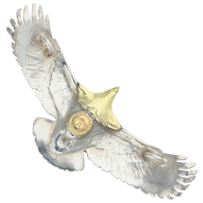 中イーグル 21.30g ※羽先クラックあり 【取扱：原宿シルバー店