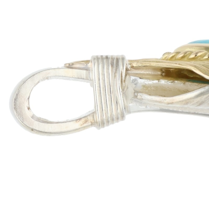 上金金縄ターコイズ特大フェザー右向き 期間限定ポイント5倍キャンペーン中!!] 新品 ゴローズ goro's 上