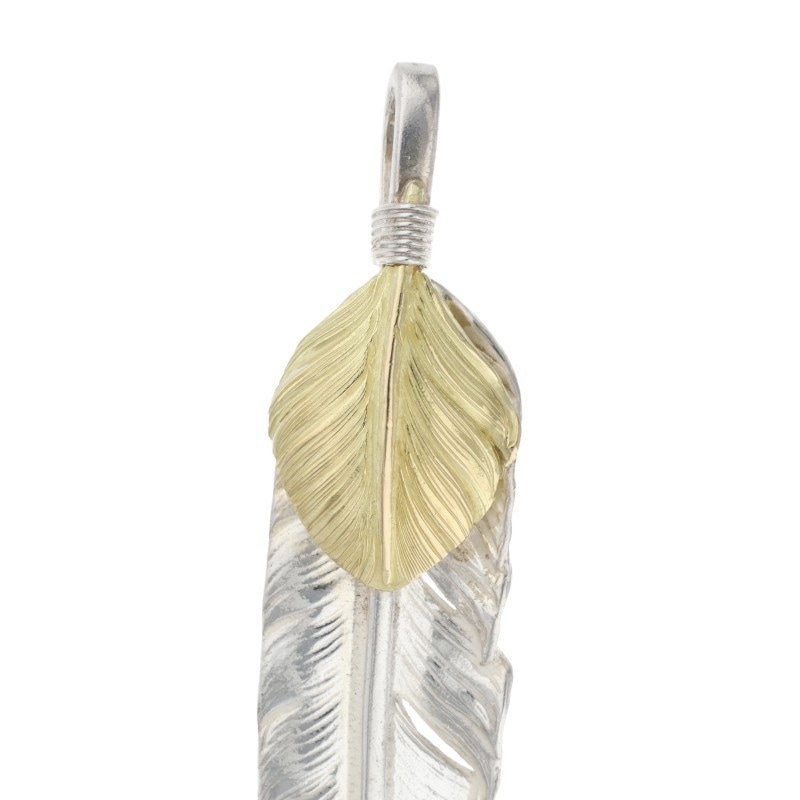 オールド上金特大フェザー 左向き ※広げなし【取扱：原宿シルバー店