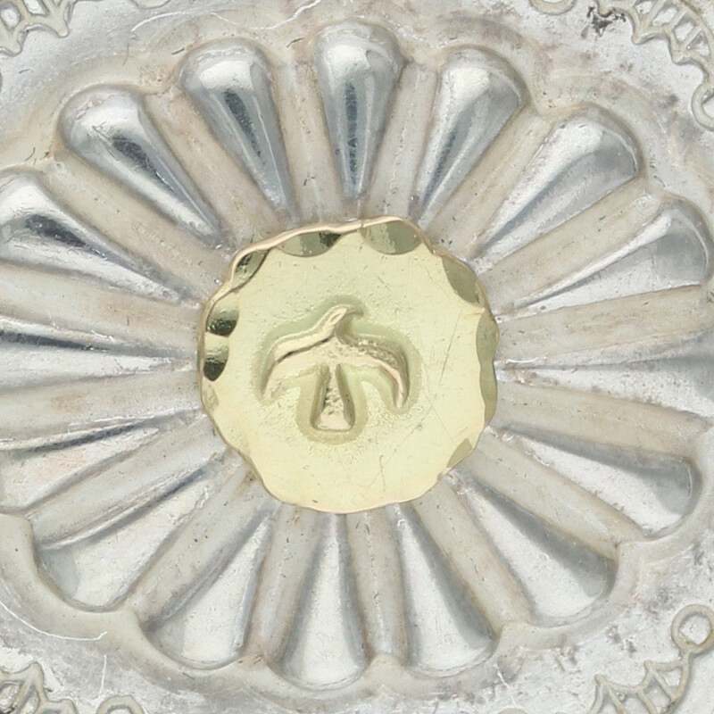 goros ゴローズ 金メタル付きフラワーコンチョ 店舗購入品 K18 goro's 【新品】K18メタル付きフラワーコンチョ / Goro's