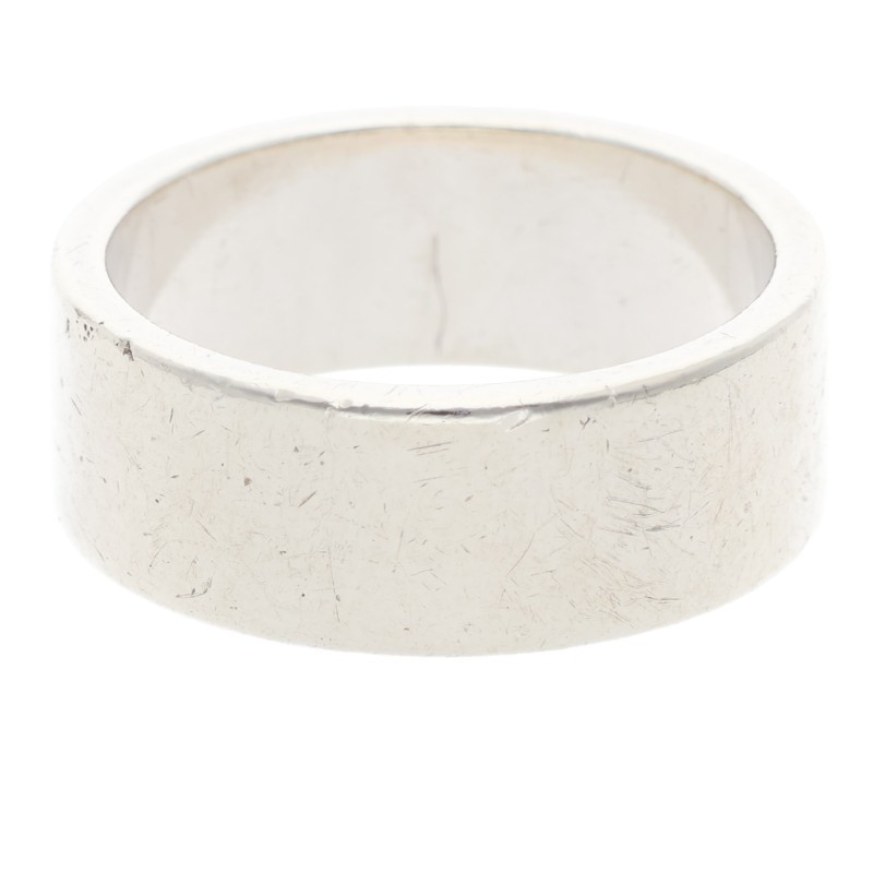 ローズ平打ちリング ※使用感あり〈19号〉 【取扱：原宿シルバー