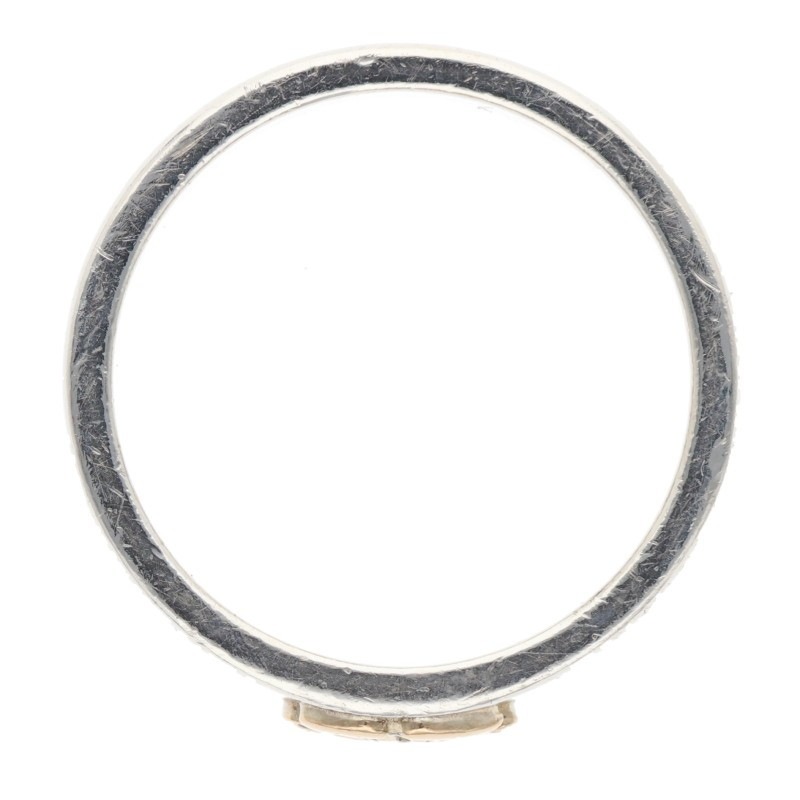 ローズ平打ちリング ※使用感あり〈19号〉 【取扱：原宿シルバー店