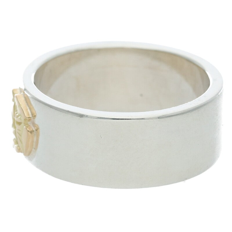 ローズ平打ちリング 〈17号〉 【取扱：原宿シルバー店