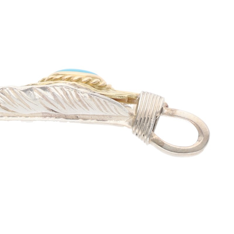 タイガーストーンズさん専用 ポイント5倍｜SALE】上金金縄ターコイズ特大フェザー 右向き