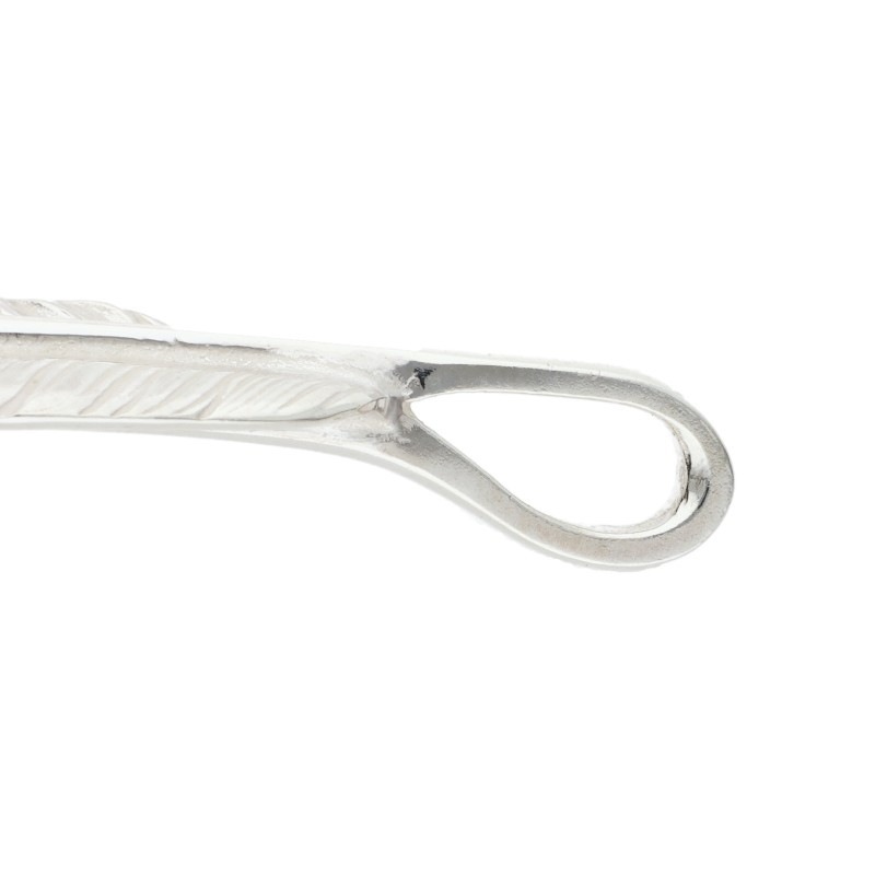 12/13新入荷セール23時まで】【新品】メタル付き特大フェザー 右向き