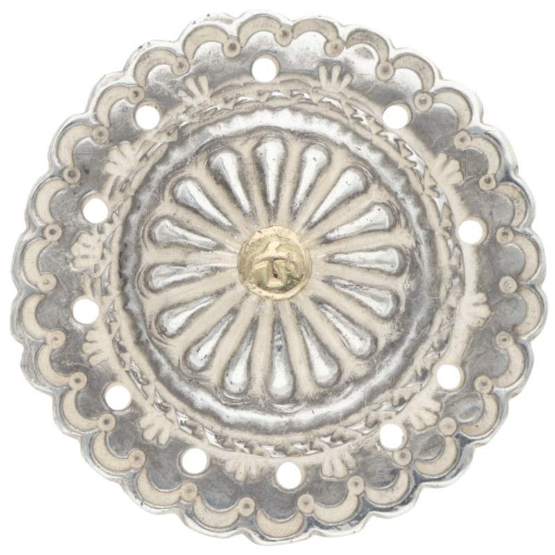 GB-14/金メタル付きフラワーコンチョ ※マルカンクラックありの為