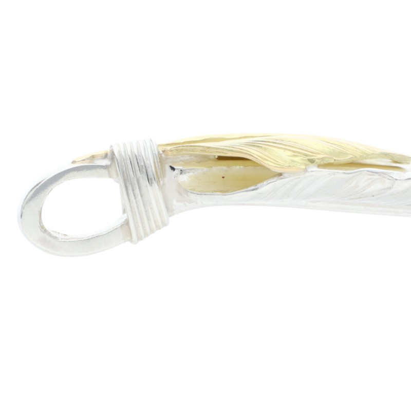 【超大人気】上金特大フェザー　silver925 ホワイトハーツ 超大人気】上金特大フェザー silver925 ホワイトハーツ 先金特大