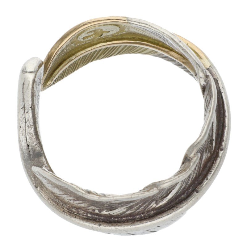 先金特大フェザーリング 〈16号〉※使用感あり【取扱：原宿シルバー店