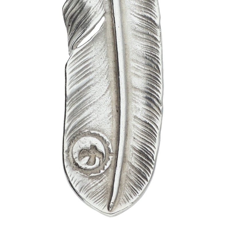 オールドメタル付き特大フェザー 左向き 広げなし 【取扱：原宿