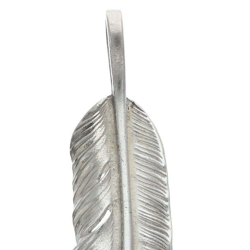 オールドメタル付き特大フェザー 左向き 広げなし 【取扱：原宿