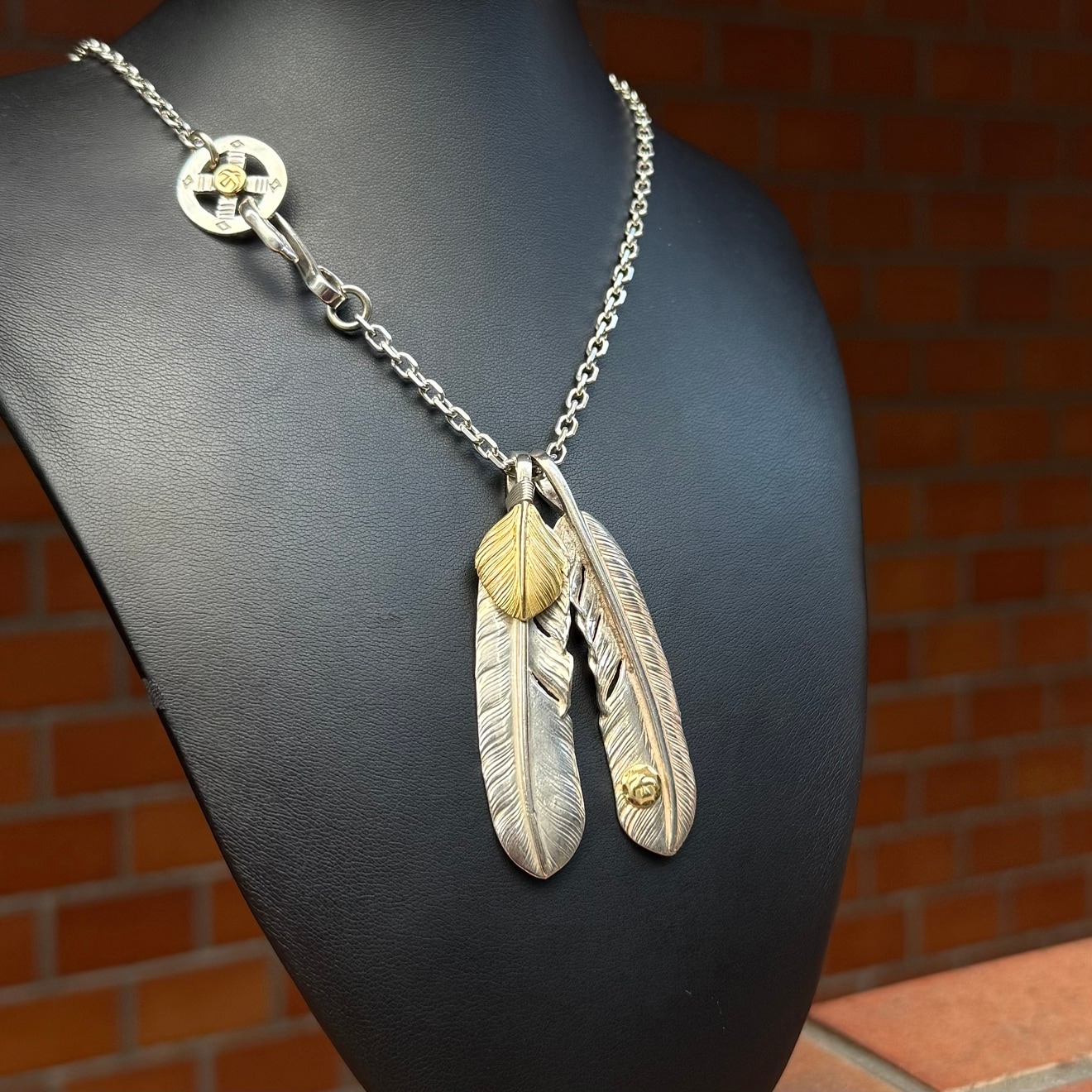 原宿シルバー店限定SET】上金フェザー左×メタル付きフェザー右
