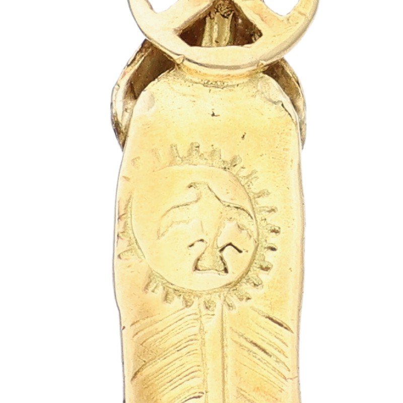 全金ハートホイールフェザー 小 ※使用感あり 【取扱：原宿シルバー店