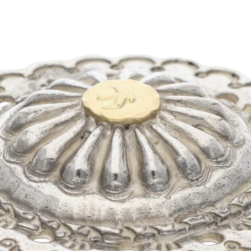 現行 GB-14/金メタル付きフラワーコンチョ 【取扱：原宿シルバー店