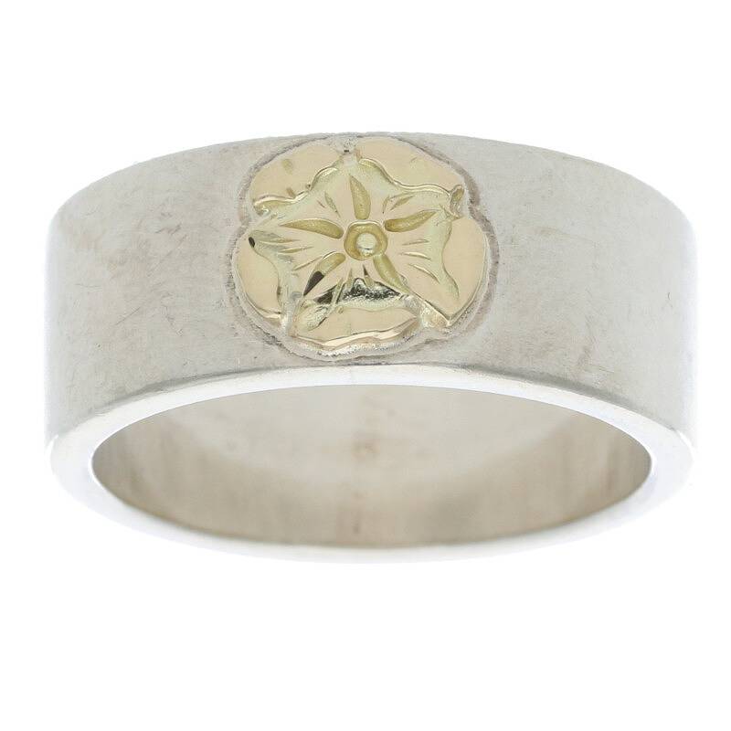 ゴローズ 平打ちリング ローズ 15号