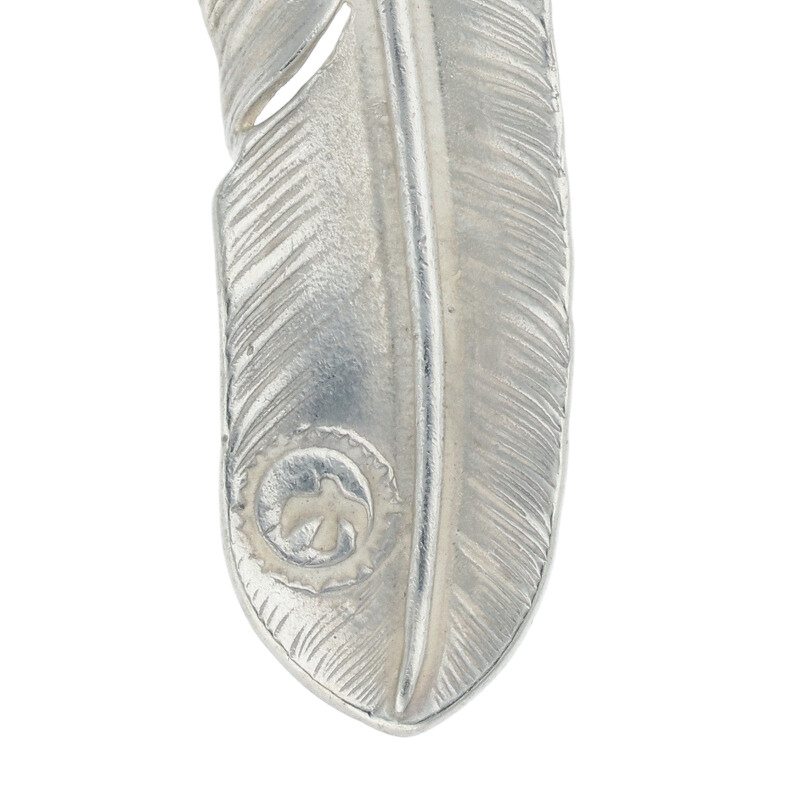 上銀　ターコイズフェザー　OLD タイプ ゴローズ goro's[希少] [OLD][美品]上銀銀縄TQ特大フェザー(左